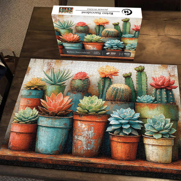 Retro Sukkulente Puzzle 1000 Stücke